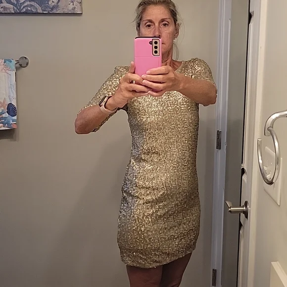 Abercrombie & Fitch | Dresses | Abercrombiefitch Sequins Lined Dress |  Poshmark